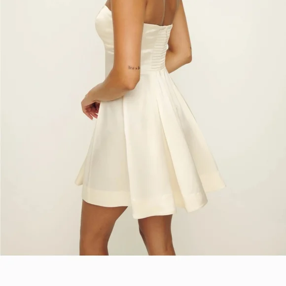 Reformation Jacques Satin Mini Dress - Picture 3 of 8